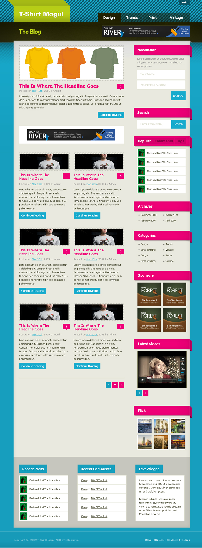 Time Warp PSD theme