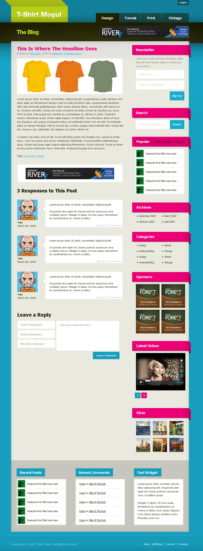 Time Warp PSD theme
